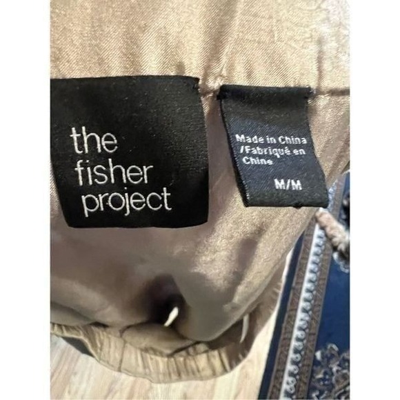 The Fisher Project Eileen Fisher Mocha Silk Shibori Dyed Lantern Short Skirt M - Picture 8 of 9